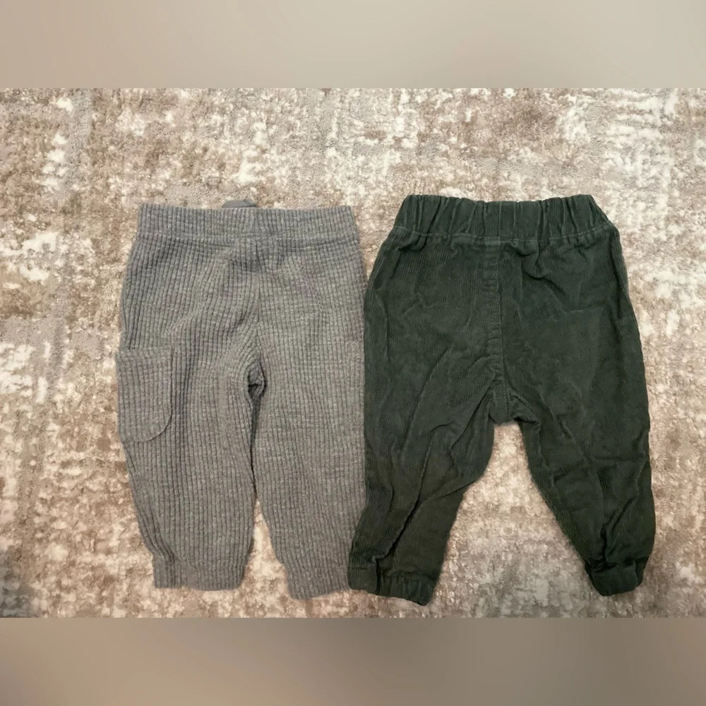 Carter's Gray and Green Kids Casual Bottoms size 6M